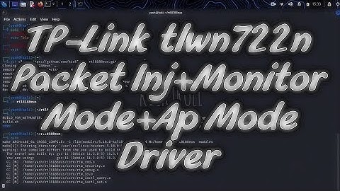 tp-link tlwn722n v2/v3 driver installation | Kali Linux 2022.3