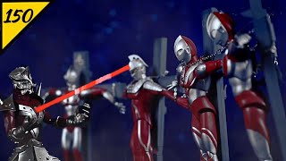 Stop Motion Ultraman vs Ace Killer Siêu nhân Ace cứu đồng đội bị treo trên thập giá phần cuối Ep150