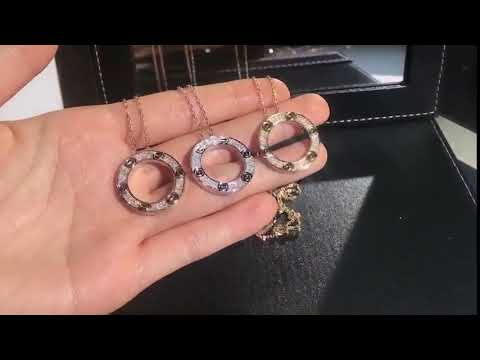 Cartier Pave Love Necklace Online Sales 