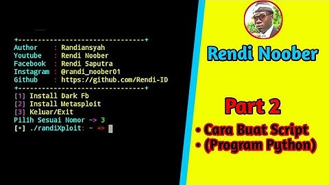 Cara buat Script installer Menggunakan Program Python di termux