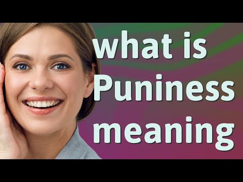 Vídeo: Qual é o significado da palavra puniness?