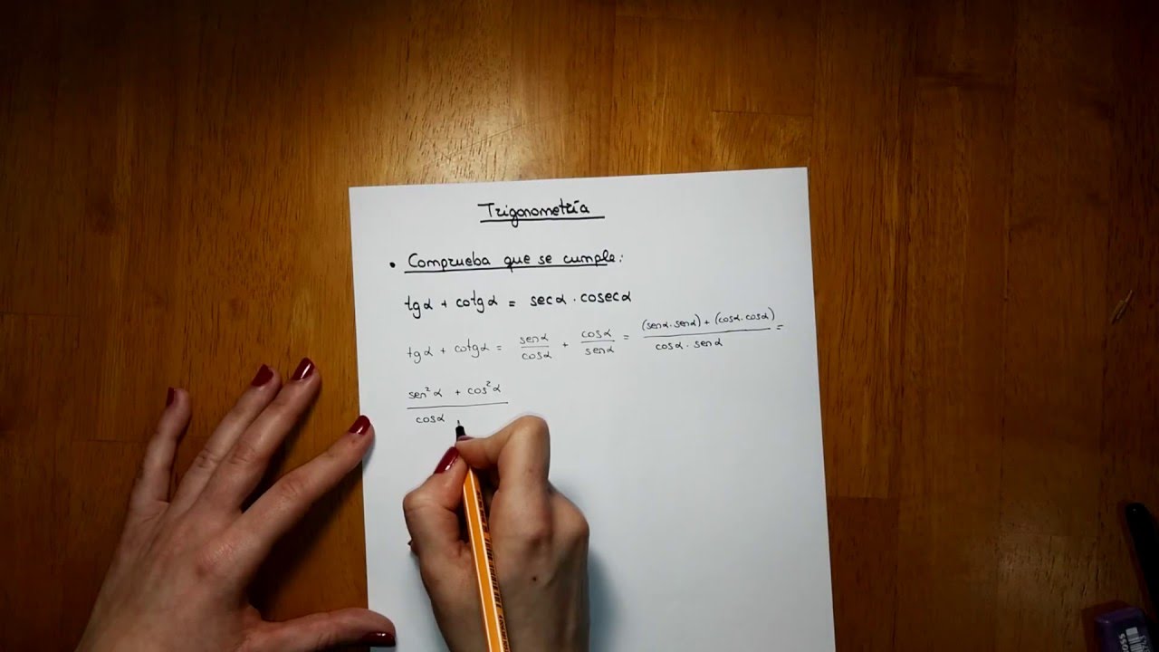 Igualdades trigonométricas 2 sintaxis que significa