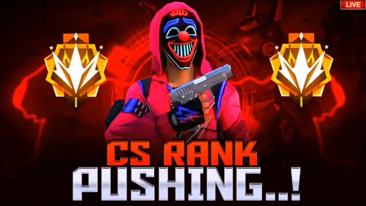 FREE FIRE LIVE STREAM IN TELUGU CS RANK PUSH 💗 ️ - YouTube