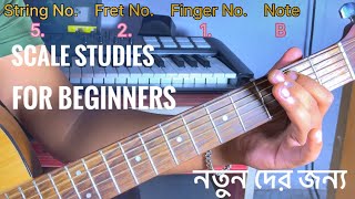 1st Shape Of Major Scales | Guitar Lessons For Beginners | Koustav Kundu Boom