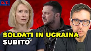 L’UE VUOLE MANDARE SOLDATI NATO SUBITO, ma li chiamano addestratori