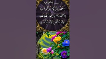 🔹 سورة العصر بصوت خاشع يريح القلب 🌿🕊 #القرآن_الكريم #المصحف #نور