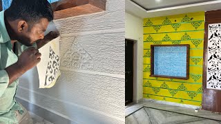 New rustic texture design for interior Wall | texture Wall painting ideas by Om painting works 20,801 views 3 months ago 6 minutes, 15 seconds