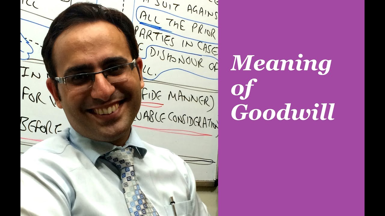 Introduction to meaning of goodwill video youtube