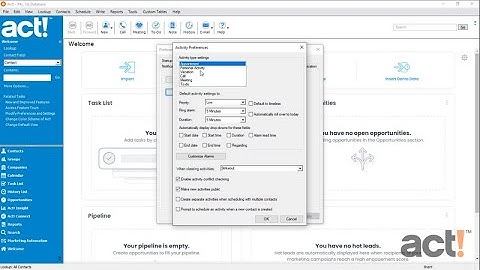 Act! Premium Training Videos - Modifying Preferences