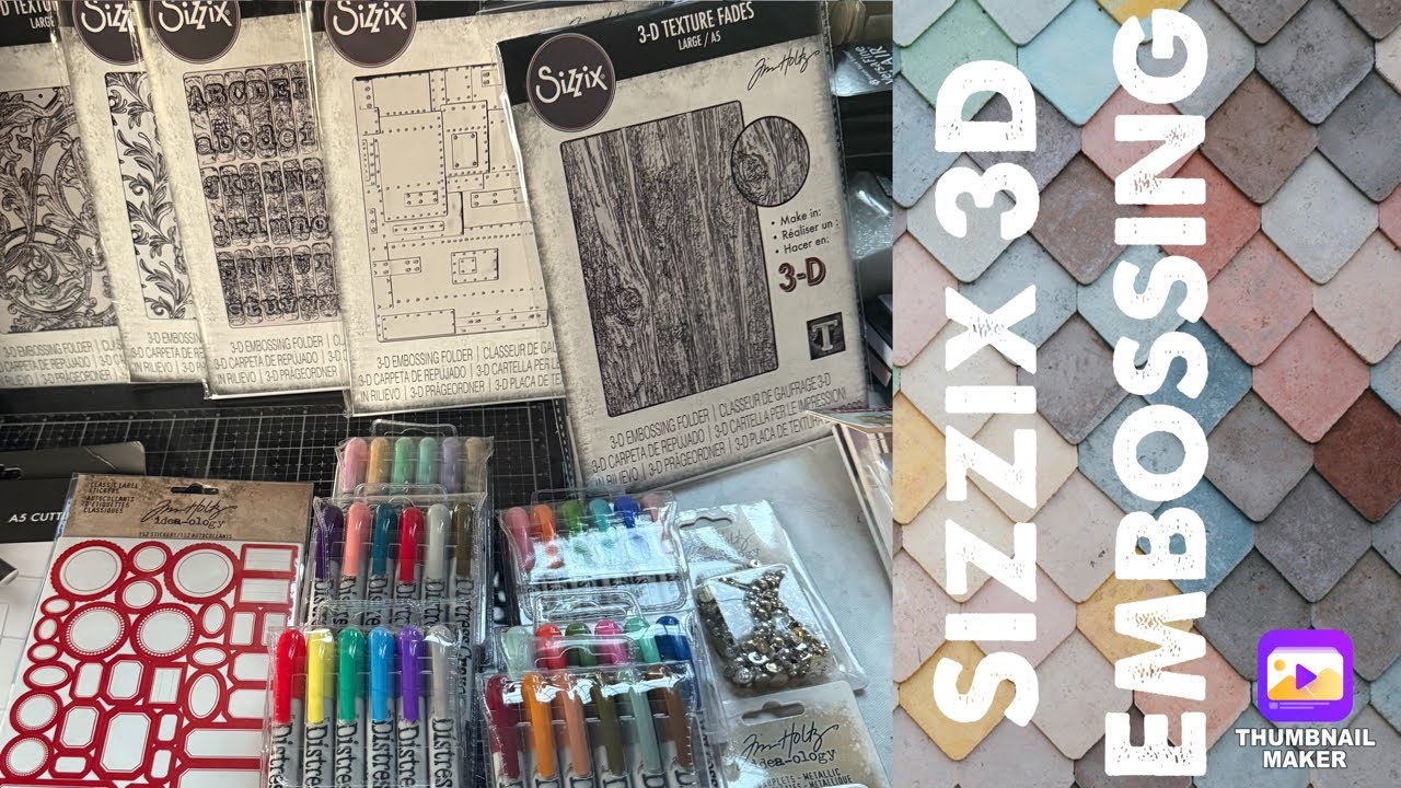 Sizzix Tim Holtz: 3D A5 Embossing Folders: Favourite Techniques and ...