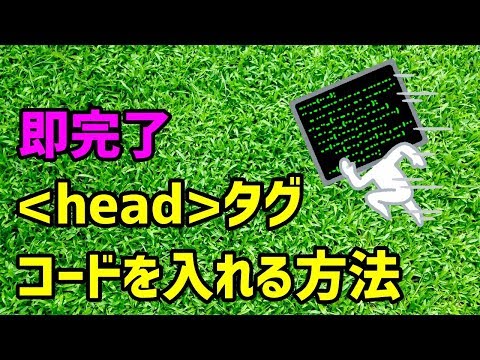 【３分で解説】ワードプレスheadタグの間にコードを入れる方法