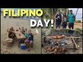 FOREIGNERS Experience Local FILIPINO FAMILY Day (Coconut Wine and Lechon)