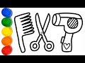 Learn To Draw Hair Accessories For Kids And Toddlers | Easy Drawing and Coloring Pages