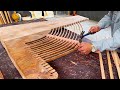 Amazing Extremely Creative Woodworking Idea From Discarded Wood // Build Outdoor Table For Garden