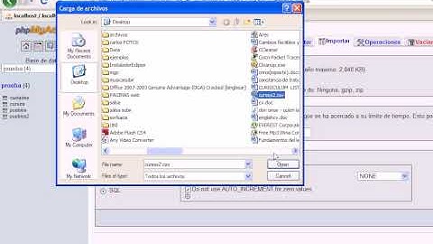 Importar,Exportar Excel a base datos MYSQL(parte 1)