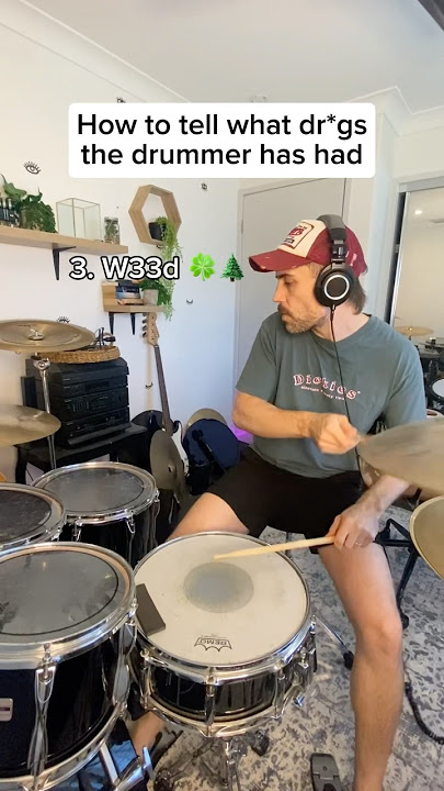 How to tell what dr*gs the drummer has had #drums #drummers