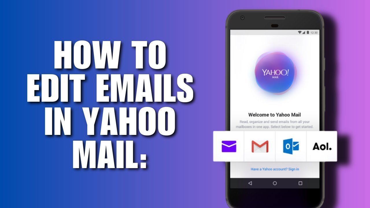 How to Edit Emails in Yahoo Mail: A Quick Guide - YouTube