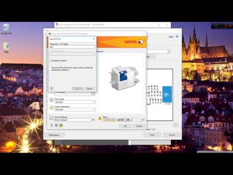 How to use Secure Print Xerox