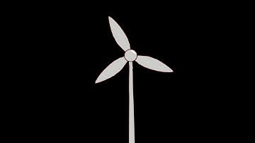 Wind Turbine Stock Animation, Alpha Channel, Free to Use