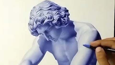Drawing Realistic Statue With Ballpoint Pen