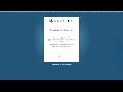 How To Sign Up for SKYSITE