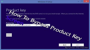 Windows 8 -  Product Key bypass