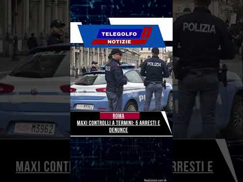 Video Roma, controlli a Termini: 5 arresti tra furti e rapine