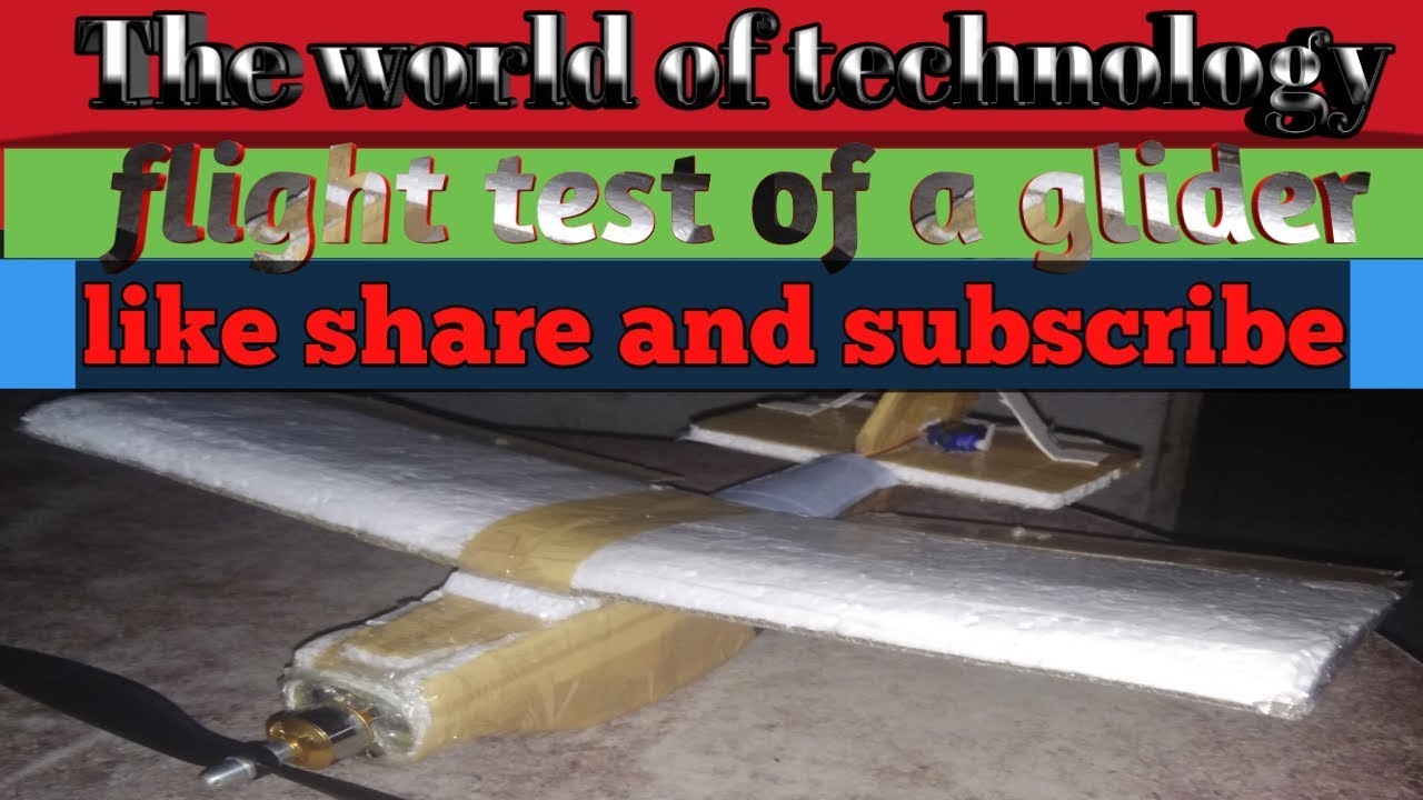 how to make a glider flight test of a glider YouTube