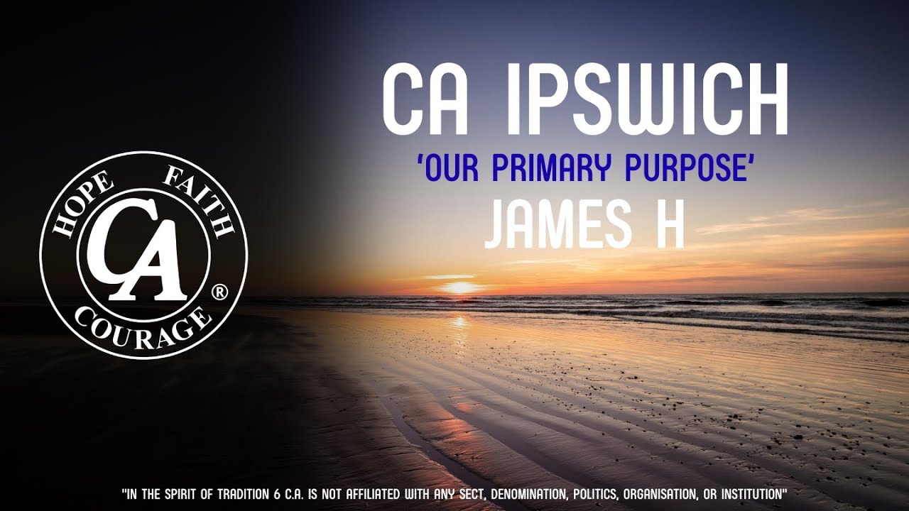 Cocaine Anonymous Speaker – James H (11th September 2025, Ipswich UK)