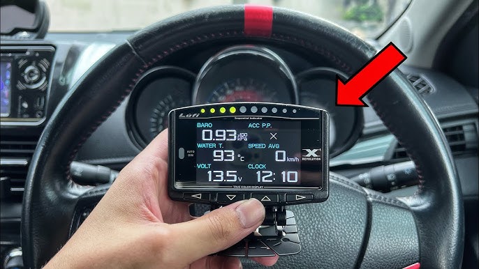 lufi xf jauge de température de l'eau voiture auto mètre lcd dash universel  voiture obd jauge écran numérique jauge universelle obd