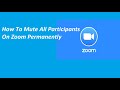 How To Mute All Participants On Zoom Permanently | Keep Everyone Mute On Zoom Call