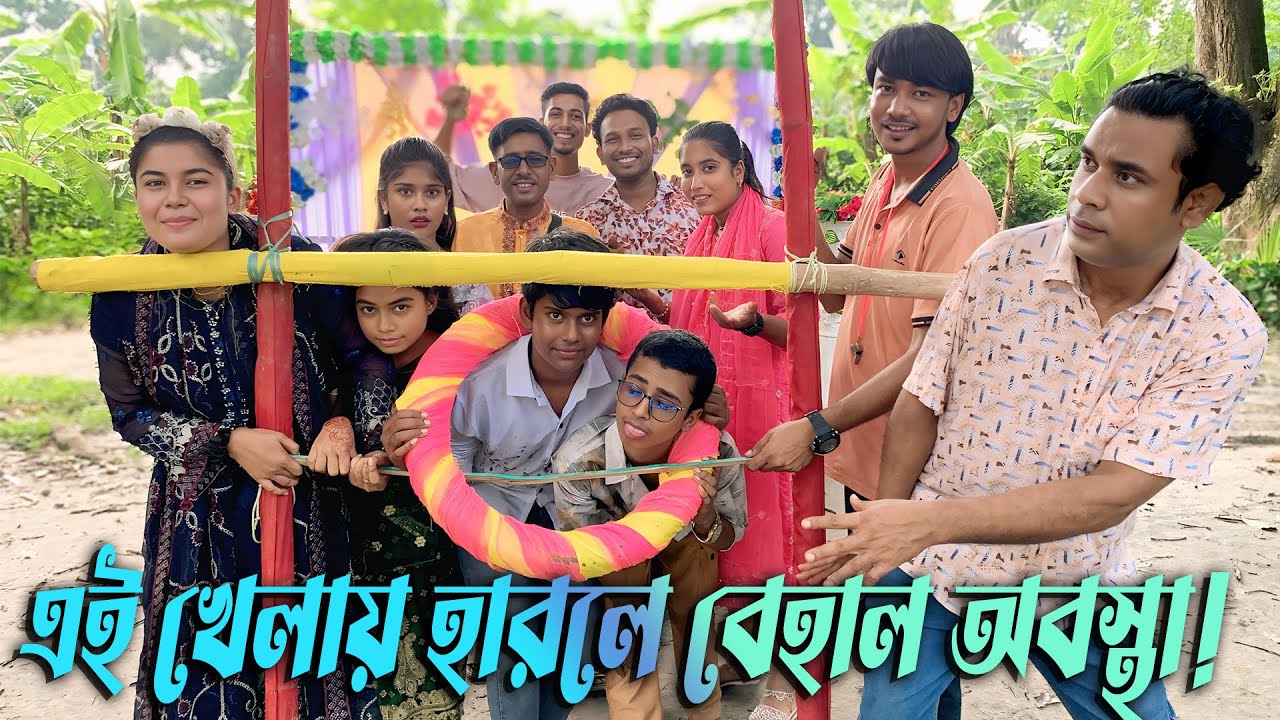 আজব বুদ্ধির কারবার, মাথা খাটিয়ে চারিদিকে বাঁধা অবস্থায় টায়ার বের করে আনার প্রতিযোগিতা