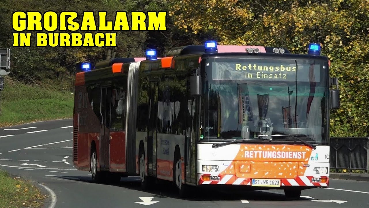 [RETTUNGSBUS] - Großeinsatz in BURBACH | Gefahrgutzug kollidiert mit Personenzug | 300 Einsatzkräfte