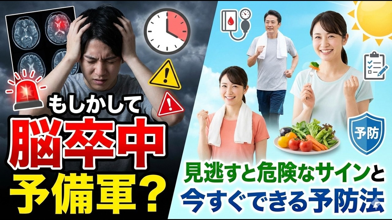 「もしかして脳卒中予備軍？」見逃すと危険なサインと今すぐできる予防法】