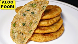 How to make Stuffed Aloo Puri - Aloo Puri Masala Recipe In Hindi | Garhwal Special | CookWithNisha screenshot 1