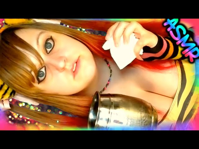 ASMR 🌈 1st YT Live Stream ♡ Paper Crunching, Metal Scratching, Tapping, Metal Touching, Crumpling ♡