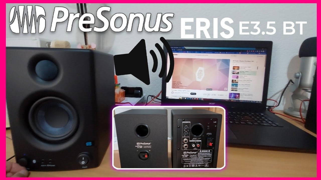 Presonus Eris-e3.5 2-way 3.5 Near Field Studio Monitor (pair) With Cable :  Target