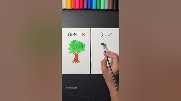 Easy Realistic Tree Drawing 🌳✨😊 #drawing #tree #art