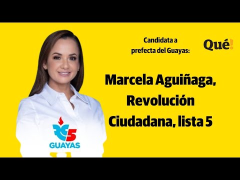 Entrevista a Marcela Aguiñaga, candidata a Prefecta del Guayas por Revolución Ciudadana, lista 5