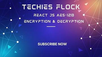 React Js AES 128 Encryption & Decryption