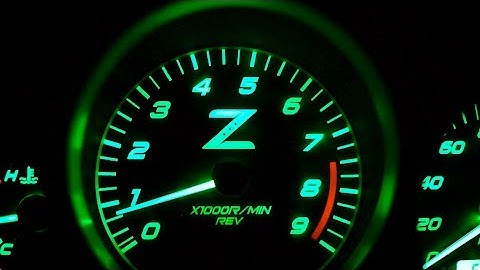 350z Custom BlackCat Gauge Faces in Green for Adam #1