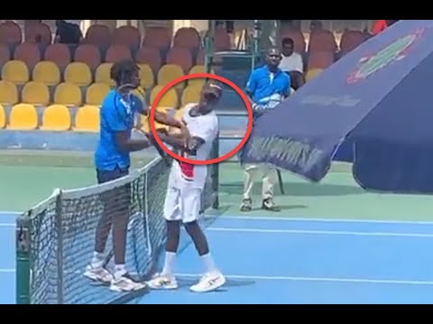 Tennis player Michael Kouame slaps Raphael Nii Ankrah