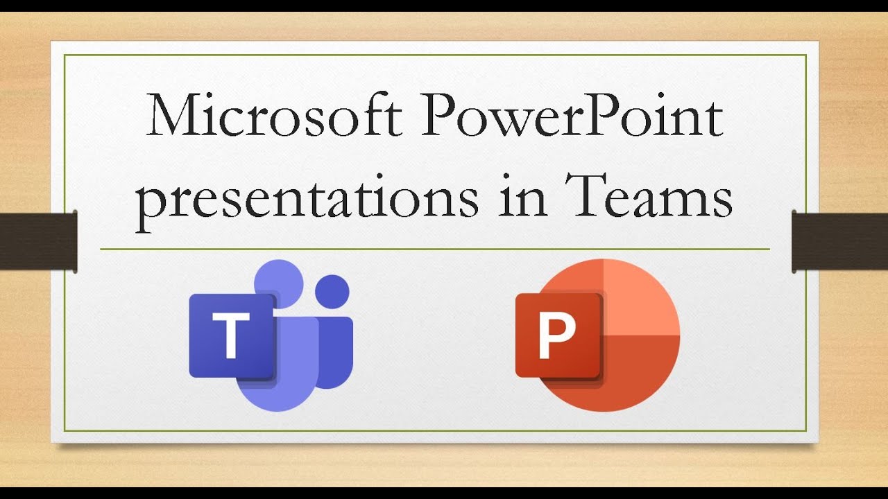 present a presentation on teams