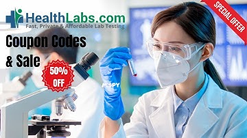 🧪HealthLabs Coupon Code & Sale🔥 Save 50% + Extra 10% OFF Blood Lab Tests Today!💉