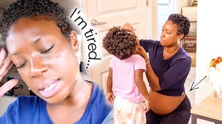 A *very realistic* day in my life | 6 months pregnant w/ a sick toddler