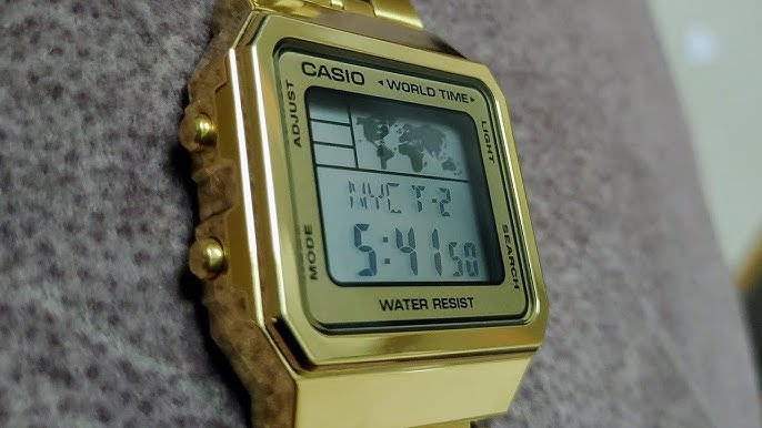 Hands-On: The 'Gold' Casio A500WGA-9DF World Timer - Hodinkee