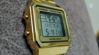 Casio Vintage Series Digital Gold Dial Unisex Watch - A500WGA-9DF(D134) unboxing in INDIA🇮🇳 by Time With Tech Co. 11,379 views 2 years ago 5 minutes, 2 seconds