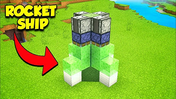 Minecraft: How To Build A WORKING ROCKET SHIP | (Easy Tutorial!!)