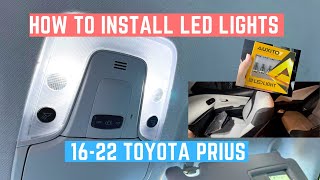 How to Install LED Lights in 2016-2022 Toyota Prius Interior (AUXITO LED) by Edward in TX 509 views 7 months ago 5 minutes, 22 seconds
