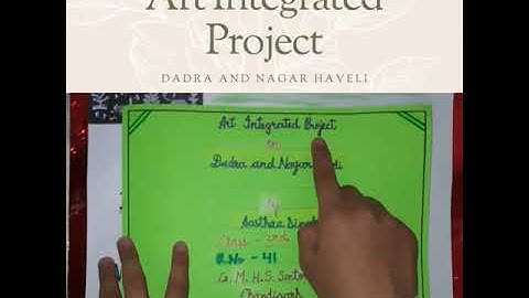 Art Integrated Project | Dadra & Nagar Haveli | Class 3